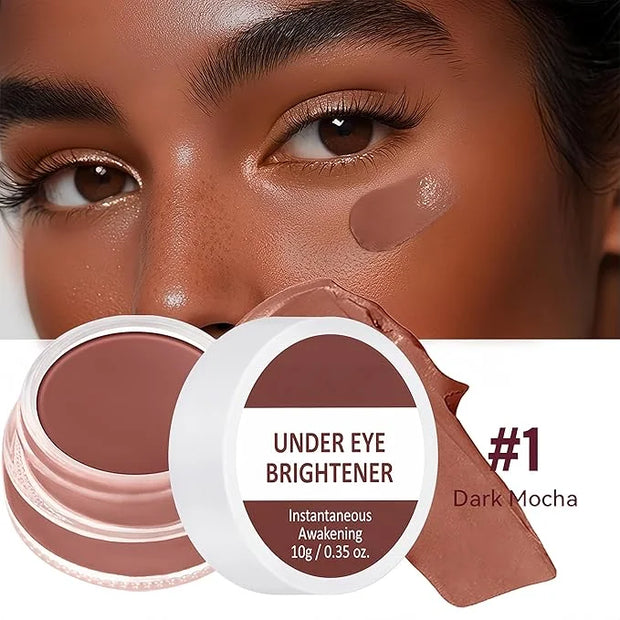4 Colors Under Eye Brightener, Conceal & Brighten Dark Circles, Nourishing Waterproof Under Eye Cream Pot Concealer Full C...