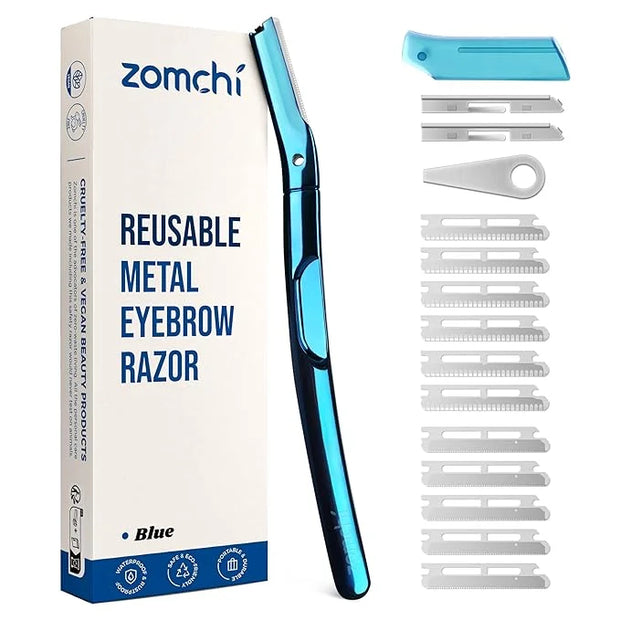 ZOMCHI Eyebrow Razor, Face Razors for Women&Men, Eyebrow Trimmer with Protective Silicone Cap, Dermaplane Razor-Easy&Safe ...
