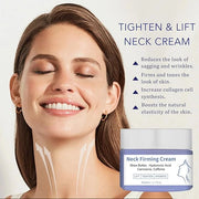 Neck Firming Cream, Tighten and Lift Neck Cream for Crepey Skin, Anti-Aging Neck & Décolleté Cream, Smooth & Tight Sagging...