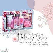 Freida & Joe Fragrance Bath & Body Collection Gift Box, Includes Shower Gel, Body Lotion, Body Scrub, Bath Bomb & Sponge (...