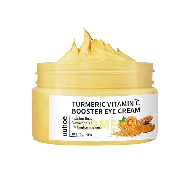 Turmeric + Vitamin C Booster Eye Cream, Brightening and Hydrating Eye Cream, Dark Circle Relief, Elasticity Treatment, Gen...