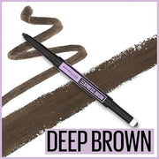 Maybelline Express Brow 2-In-1 Pencil and Powder Eyebrow Makeup, Deep Brown, 1 Count - Product Image