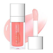 Hydrating Lip Glow Oil, Plumping Moisturizing Lip Oil Gloss, Smooth Lip Lines Plump Lip,Transparent Plumping Clear Glossy ...