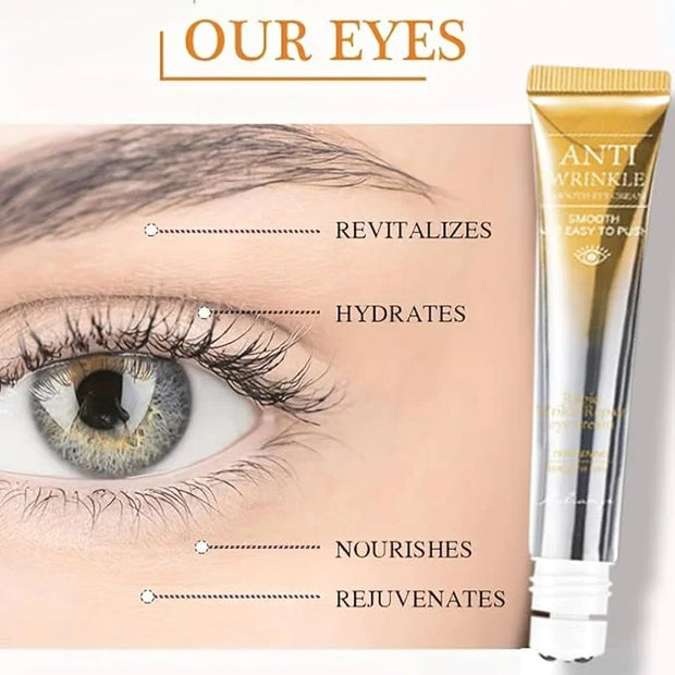 Eye Serum with 8% Glycerin 5% Retinol Hyaluronic Acid for Rapid Puffy Fine Lines Dark Circles Wrinkles, Under Eye Cream wi...