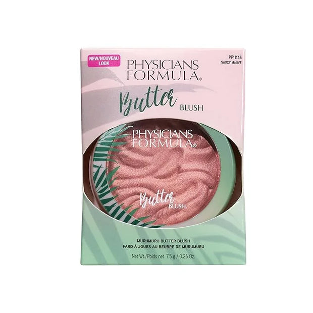 Physicians Formula Murumuru Butter Blush Makeup Powder, Saucy Mauve, Dermatologist Approved, Vegan - Product Image