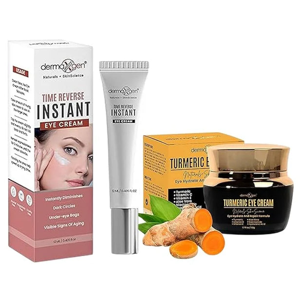 Instant Eyelift & Hydrating Eye Cream Set – Lightweight Formula with Vitamin C & Turmeric for a Refreshed Under-Eye Look -...