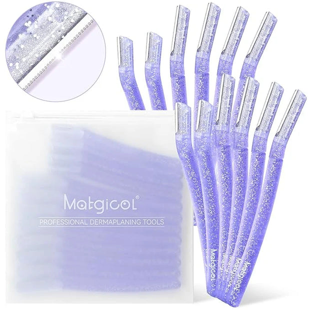 Women’s Dermaplane Razor for Face & Eyebrow - Anti-Cutting Japanese Blades for Eyebrow and Facial Hair Removal, Achieve Si...