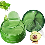 Aloe Vera Under Eye Mask, Avocado Under Eye Patches, 120 Pcs Moisturizing and Improving Eye Skin Dryness, Nourishing Eye C...