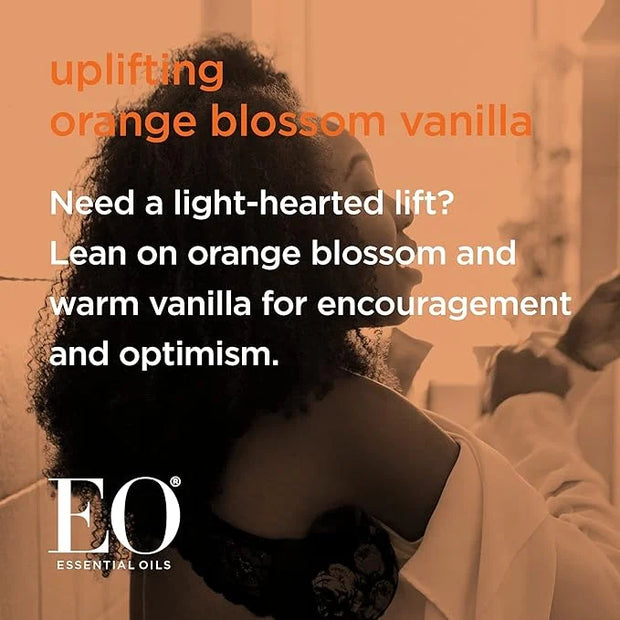 EO Shower Gel Body Wash, 16 Ounce (Pack of 2), Orange Blossom and Vanilla, Organic Plant-Based Skin Conditioning Cleanser ...