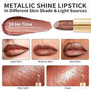 Oulac Glitter Lipstick for Women with Metallic 3D Shine Lightweight Hydrating Formula, High Impact Lip Color, Vegan Beauty...