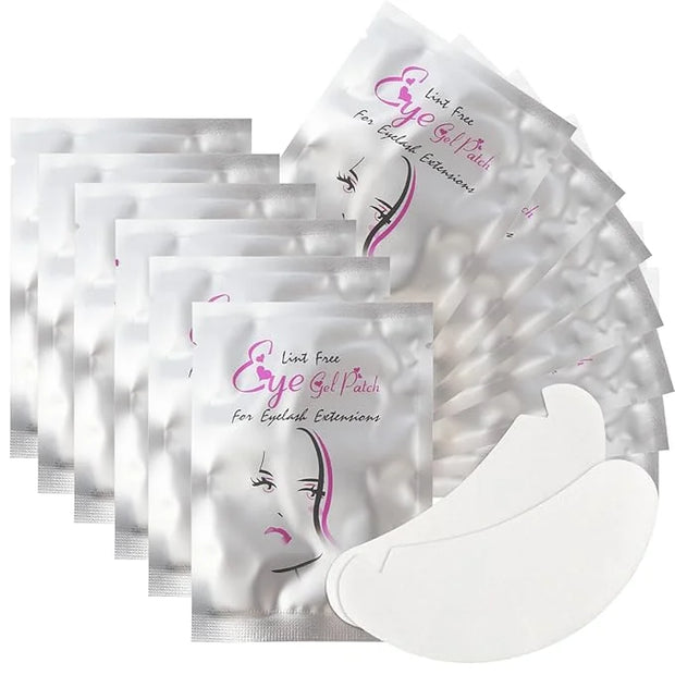 50 Pair V Shape Under Eye Gel Pads Hydrogel Eye Patches For Eyelash Extension, Lint Free Under Hydrogel Eye Mask Pads Lash...