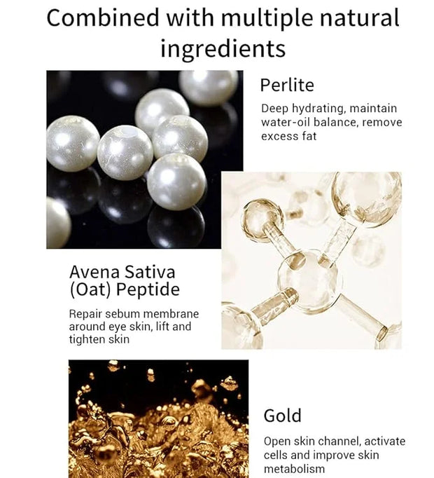 Gold Black Pearl Hydra-Gel Eye Patches - Gel Eye Mask for Eyes Treatment Puffiness Anti-Aging Remove Eye Bags Relieve Dark...
