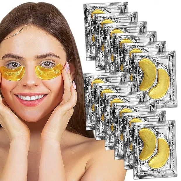 Under Eye Anti-Aging Eye Mask Collagen Patch Treatment for Minimizing Wrinkles, Puffy Eyes, Eye Bags, Dark Circles, Fine L...