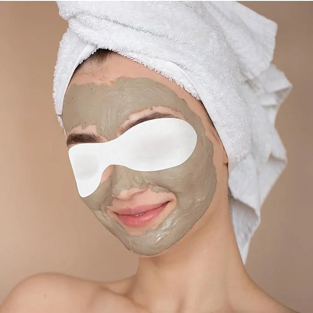 100 Sheets Eye Covers for Facials Disposable Eye Masks Non-woven Cotton Eye Pads Spa Eye Masks Eye Care Patches Paper Pape...