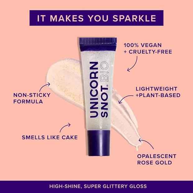UNICORN SNOT Glitter Lip Gloss - Sparkly Lip Shine - Stocking Stuffers for Women, Gifts for Teen Girls - Vegan & Cruelty-F...