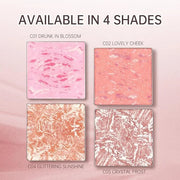 CATKIN Powder Blush for Cheek Blusher Natural Shimmering Blush & Highlight 2 in 1 Creamy Blendable Baked Blush Palette 10g...