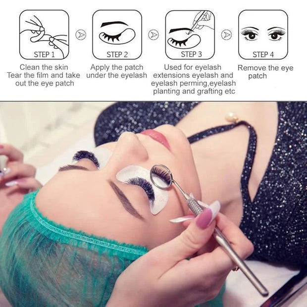 Under Eye Pads, Lint Free Lash Extension Eye Gel Patches for Beauty Salon False Eyelash Extensions Grafting, Hydrogel Eye ...