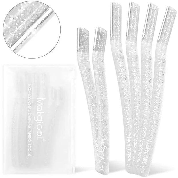 Women’s Dermaplane Razor for Face & Eyebrow - Anti-Cutting Japanese Blades for Eyebrow and Facial Hair Removal, Achieve Si...