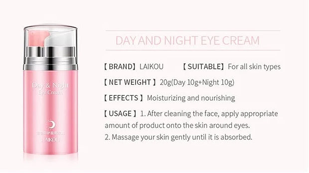 Rose Essential Oil Day and Night Eye Cream, Eye Cream for Dark Circles & Puffiness, Moisturizing Hydrating Fade Fine Lines...