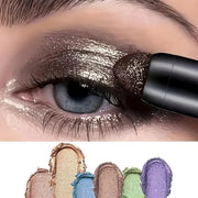 Colorful Shimmer Eye Shadow Stick Glittering Eye Shadow Stick Set with Retractable and Waterproof Eyeshadow Pencil for Lon...