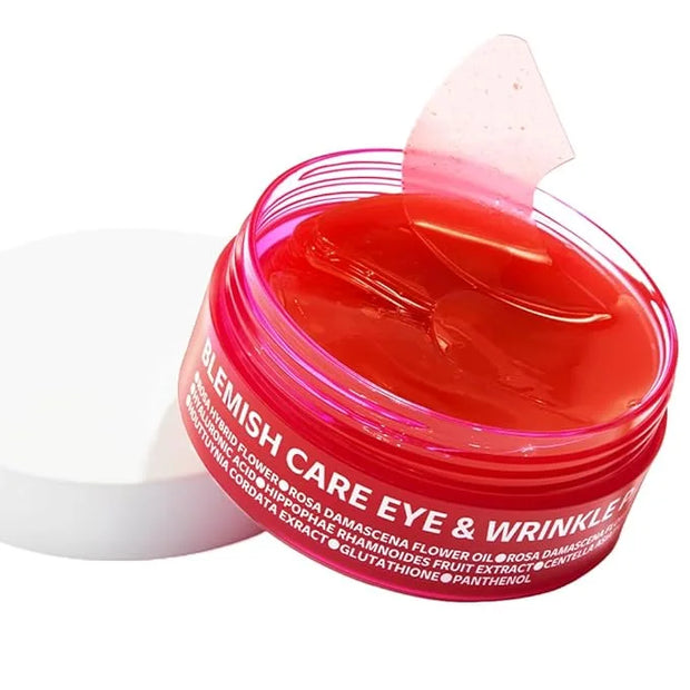 ISOI Blemish Care Eye & Wrinkle Patch, Hyaluronic Acid Eye Masks for Hydration & Firming with Bulgarian Rose Oil, Targeted...