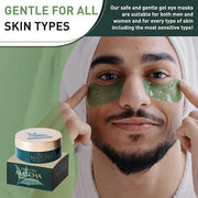 Green Tea Matcha Firming Eye Mask, 30 Pairs Collagen Patches For Fine Lines, Wrinkles, Under Eye Bags & Puffy Eyes Treatme...