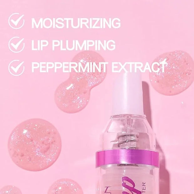 Plumping Lip Oil With Chili Extract - Fuller Lips Instantly! Ultra-Hydrating & Nourishing, Glossy Finish Lip Glow Oil, Lip...