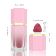 Liquid Blush for Cheeks, Soft Cream Blush with Cushion Applicator, Dewy Finish Matte Velvet Texture, High-Pigmented Blenda...