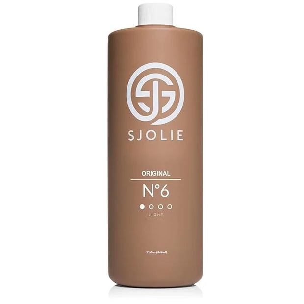 SJOLIE Spray Tan Solution - No. 6 - Light Hydrating Tanning Solution | Sunless Tanner for an All Natural, Sun-Kissed Glow ...