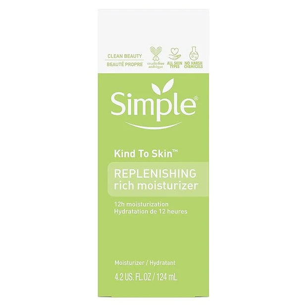 Simple Kind to Skin Face Moisturizer For Sensitive Skin Replenishing Rich 12-Hour Moisturization for All Skin Types 4.2 oz...