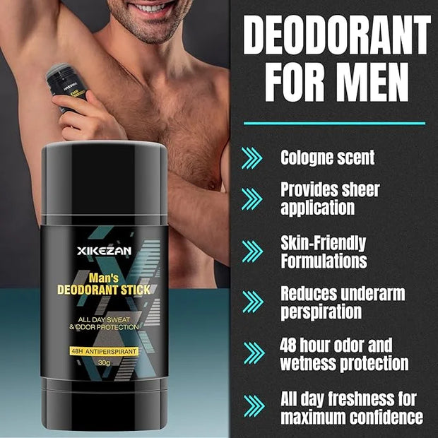 Gifts for Men,Mens Body Wash Gift Set Cleansing & Hydrating Skin w/Face Wash,Deodorant,Sandalwood & Cologne 3 in 1 Hair,Fa...