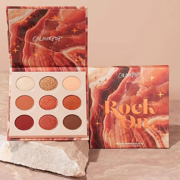 ColourPop Rock On Eyeshadow Palette - Warm, Earthy Terracotta Palette with Metallic and Matte Finishes - High-Pigment Eye ...