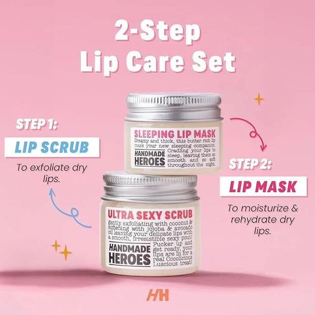 100% Natural Lip Scrub, Vegan Conditioning Gift