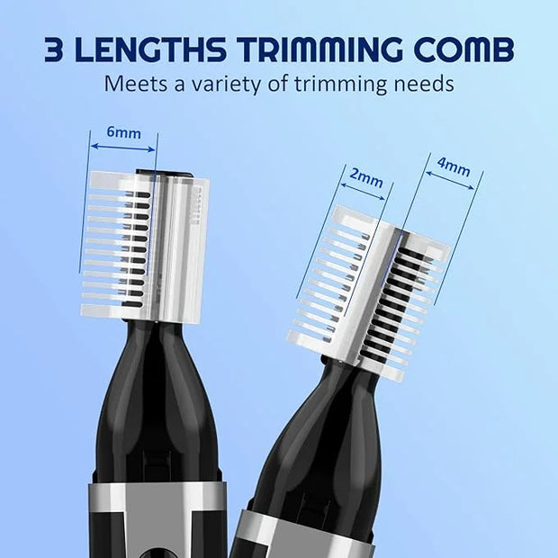Eyebrow Trimmer Electric Eyebrow Razor for Men, Rechargeable Facial Hair Shaver Painless Detail Trimmer with Rinseable Bla...