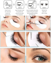 Eyelash Extension Gel Patches Kit Under Eye Gel Pads Eyelash Extension Pads Lint Free False Eyelash Lash Extension Makeup ...
