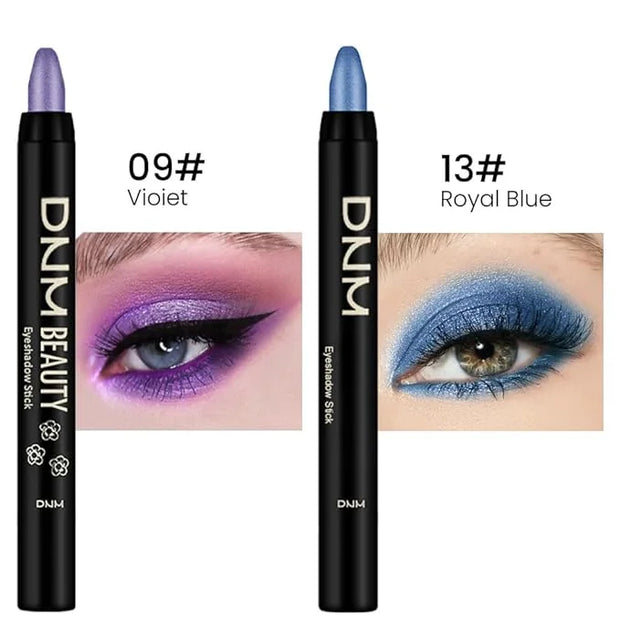 Kaely 2Pcs Cream Eyeshadow Stick Set for Eyes,Vioiet & Royal Blue Shimmer Pen,Eye Brightener Halloween Makeup,sombras para...