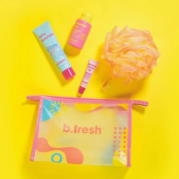 b.fresh Body Care Gift Set | Fressssh All Over - Self Care Kit Includes Travel Size Body Wash, Firming Body Serum, and Ful...