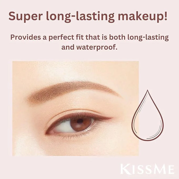 Heroine Make by KISSME Soft Define Waterproof Cream Pencil Eyeliner, Long-Lasting Natural Shades, 0.1g Punched Eyeliner Ov...