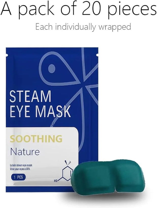 Steam Eye Mask, 10/20 / 30 Packs Self-Heating Eye Mask, Eye SPA Mask, Relieve Eye Strain Fatique, Dark Circles, Puffiness,...