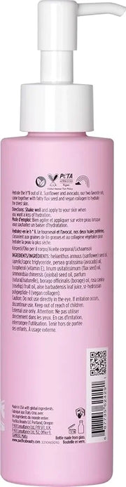 Pacifica Vegan Collagen Body Oil - Moisturizing, Hydrating Massage for Dry Skin, Soft & Radiant Glow, Jasmine Scent, 4 fl ...