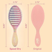 Wet Brush Speed Dry Hair Brush - Stripes (Color Wash) - Vented Design and Ultra Soft HeatFlex Bristles Are Blow Dry Safe W...