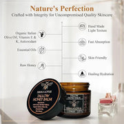 Organic Grass-Fed Beef Tallow Balm with Raw Honey - Moisturizing Cream for Soft, Smooth Skin - Handmade All-Natural Moistu...
