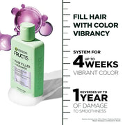 Garnier Fructis Hair Filler Color Repair Shampoo with Ceramide, Smoothing & Sulfate Free Shampoo for Colored, Bleached Hai...