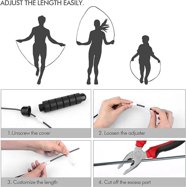 Jump Rope, Tangle-Free Rapid Speed Jumping Rope Cable - Product Image