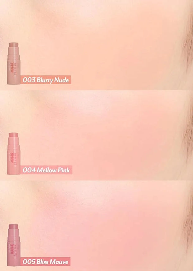 I'M MEME Blusher - I'm Multi Stick 003 Blurry Nude | Easy Blendable Cream Blush for Natural Look, Multi Blush Stick for Ch...