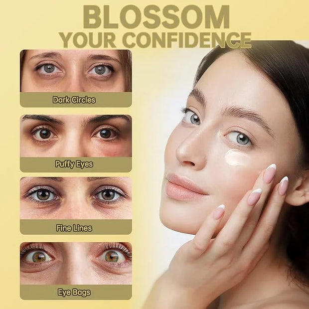 Anti Aging Eye Cream For Dark Circles, Advanced Snail Retinol Eye Stick, 1 PCS Under Eye Cream For Puffiness & Bags, Reduc...
