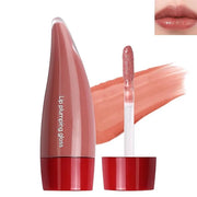 Juicy Lip Plumping Gloss, Orange Tinted Lip Gloss Lip Plumper, Hydrating Moisturizing Lip Tint Stain,Highly Pigmented Shin...
