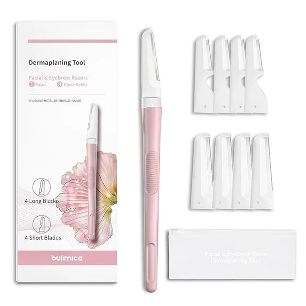 Face Razors for Women, Dermaplane Razor for Women Face, Eyebrow Razor, Facial Razors, Dermaplaning Tool, Reusable Metal Ha...