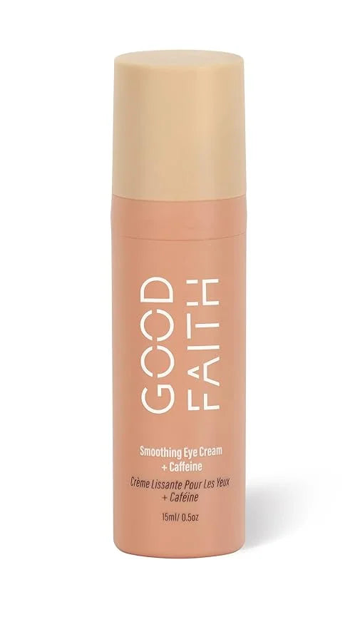 GOOD FAITH - Smoothing Eye Cream with Caffeine - 0.5 fl. oz - Helps Hydrate & Brighten Dark Circles - Reduces Fine Lines -...