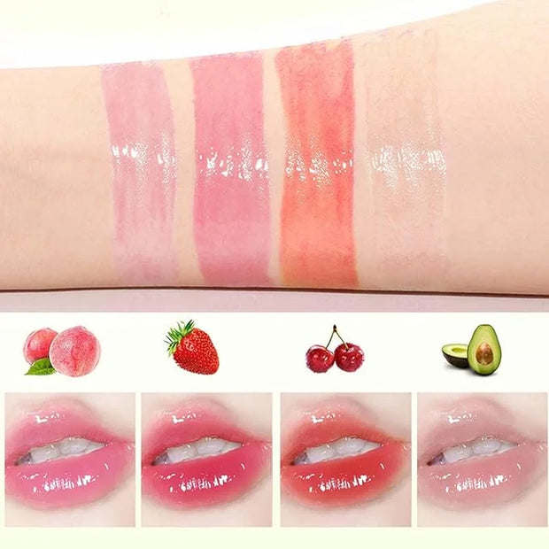 4pcs Tinted Lip Stain for Women, Jelly Lipstick Mirror Lip Gloss Hydrating Lipstick Long Lasting Moisturizing Lip Glaze,No...